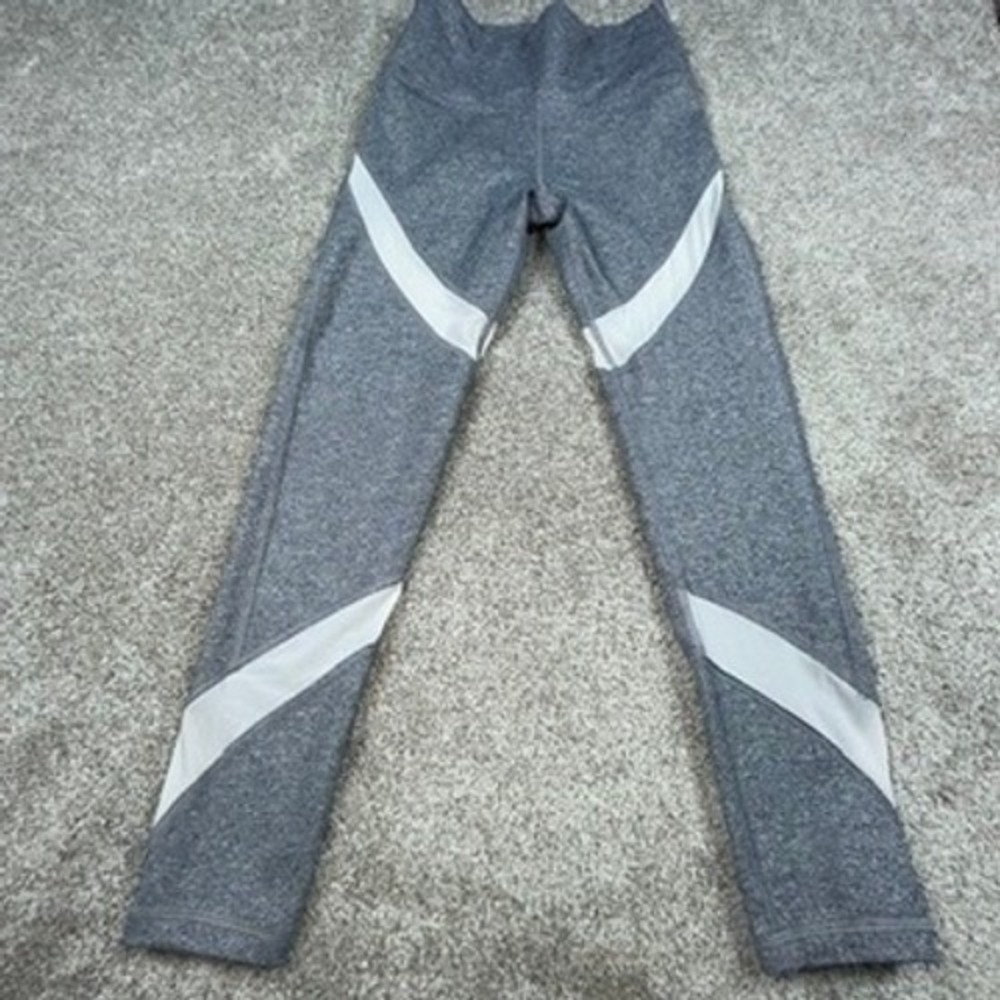 Aerie Chill Play Move Gray Heather Colorblock High Waisted Leggings Small